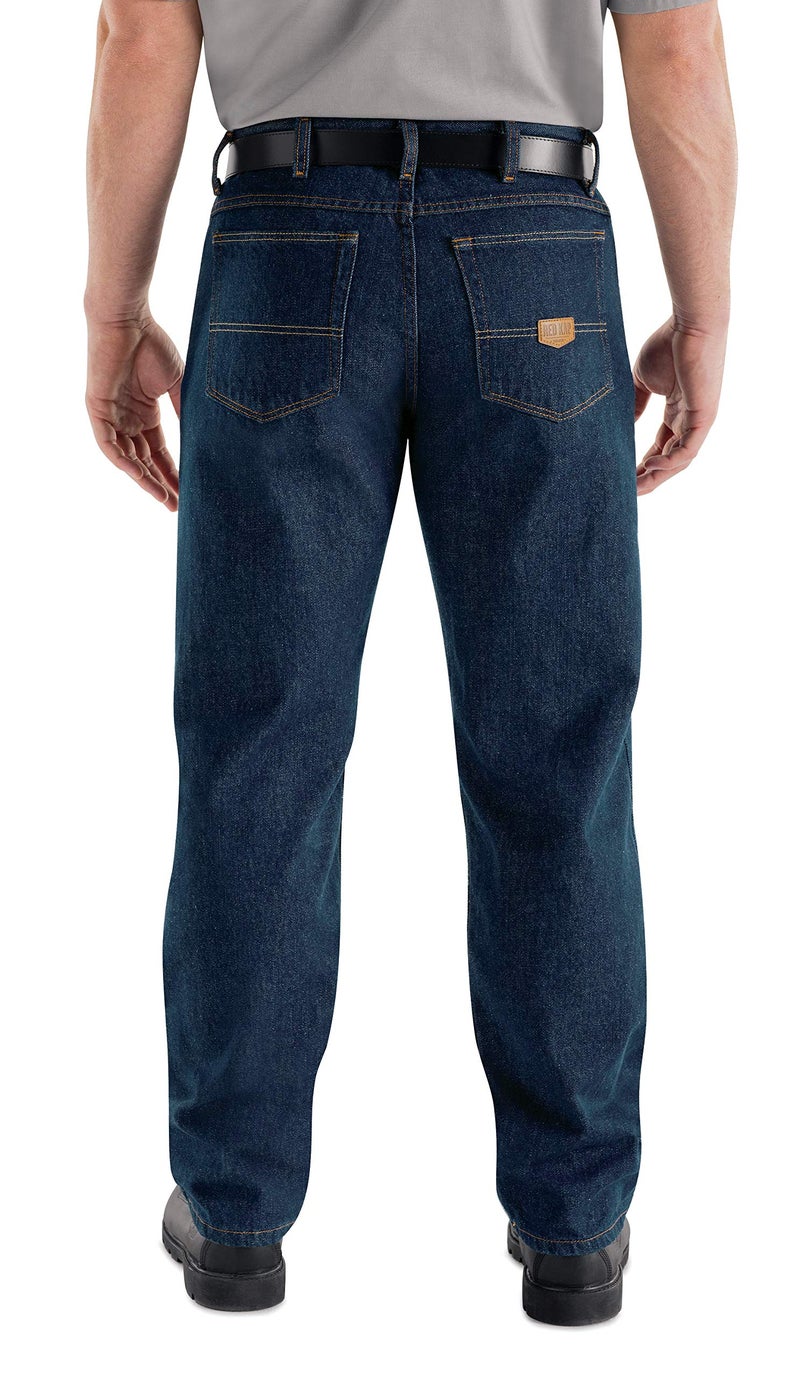 Red Kap Men's Relaxed Fit Jean, Prewashed Indigo, 38x30 - Image 2